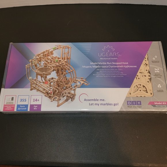 UGEARS Stepped Hoist Marble Run: Pages 14-17 - YouTube UGears Marble Run Stepped Hoist NIB